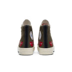 Comme des Garçons Play x Converse Chuck 70 Hi Top 'Multi Heart' – podrážka | Purekickz