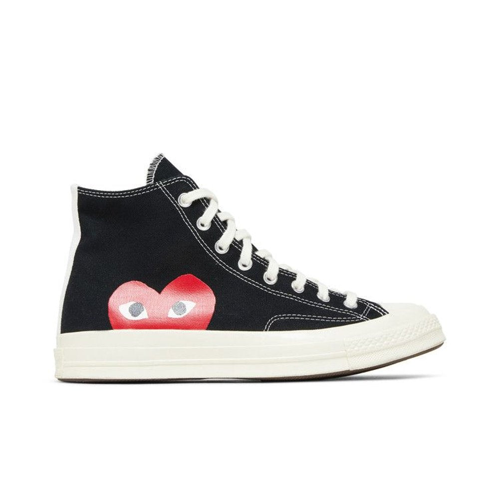 Converse Chuck Taylor All Star 70 Hi Comme des Garcons PLAY Black – boční pohled | Purekickz