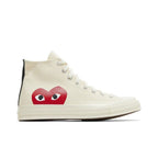 Converse Chuck Taylor All Star 70 Hi Comme des Garcons PLAY White – boční pohled | Purekickz