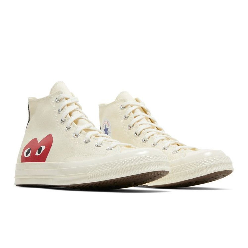 Converse Chuck Taylor All Star 70 Hi Comme des Garcons PLAY White – lifestyle foto | Purekickz