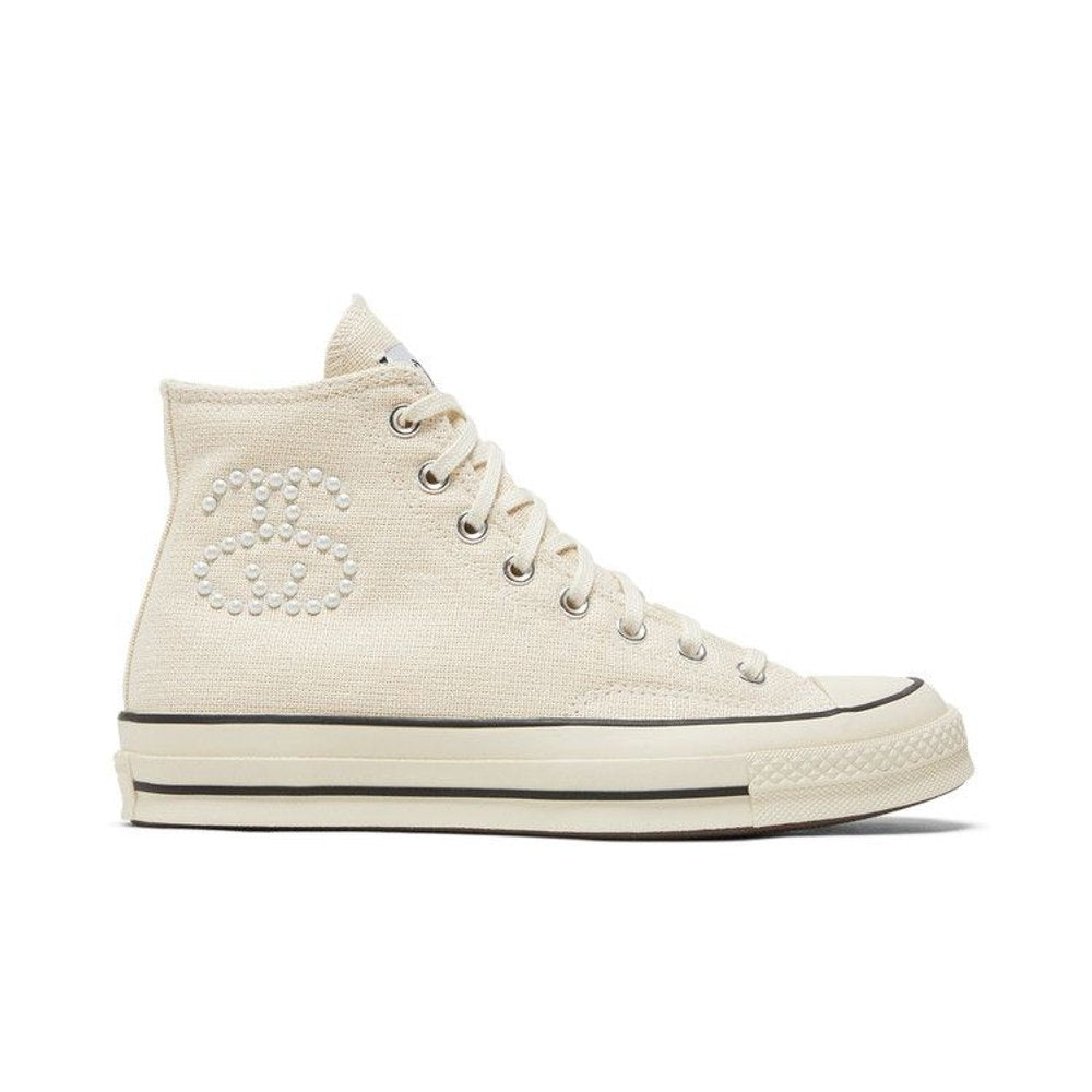 Converse Chuck Taylor All Star 70 Hi Stussy Fossil Pearl – boční pohled | Purekickz