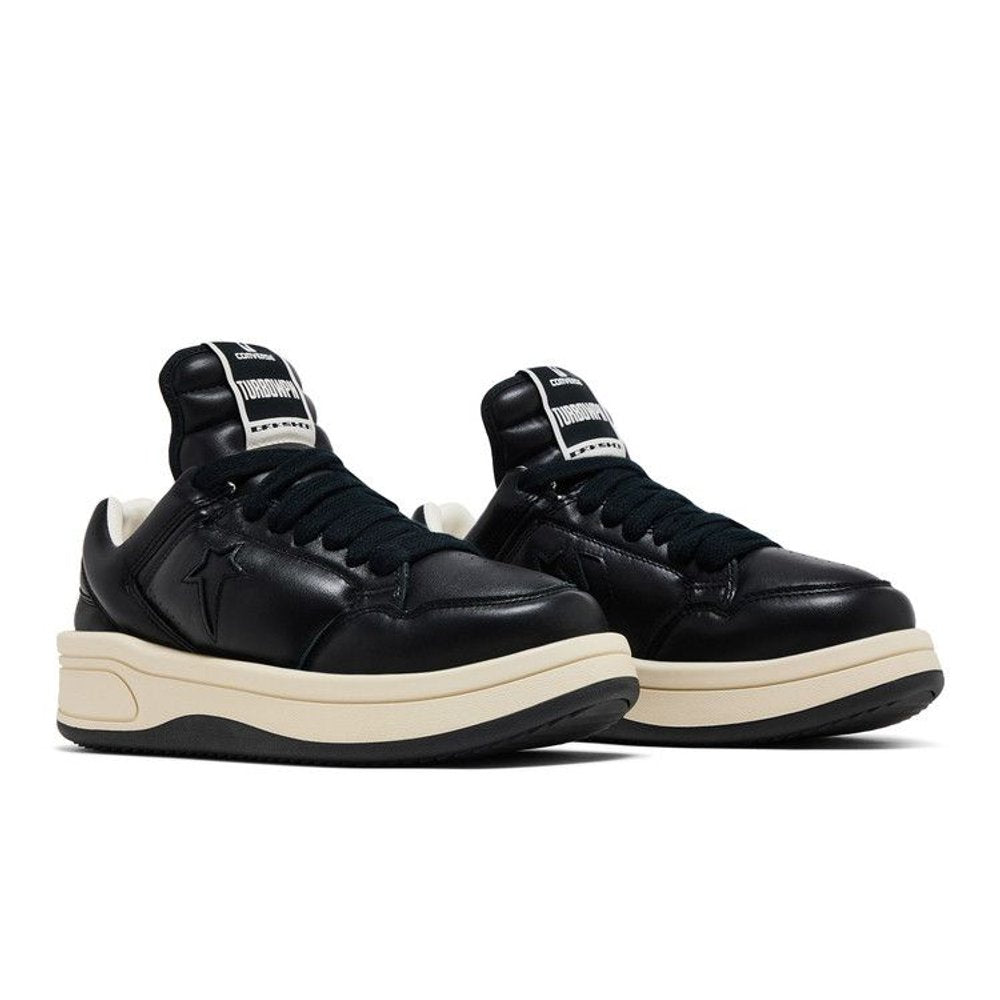 Converse TURBOWPN Low Rick Owens DRKSHDW Black Cloud Cream – lifestyle foto | Purekickz