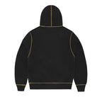 Corteiz Alcatraz Contrast Hoodie Black/Yellow – boční pohled | Purekickz