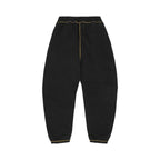 Corteiz Alcatraz Contrast Sweatpants Black/Yellow – boční pohled | Purekickz