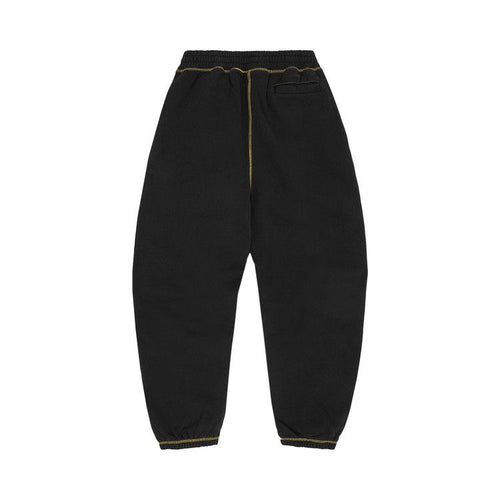 Corteiz Alcatraz Contrast Sweatpants Black/Yellow – boční pohled | Purekickz