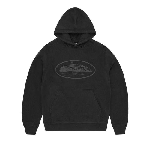 Corteiz Alcatraz Hoodie Black – hlavní pohled | Purekickz