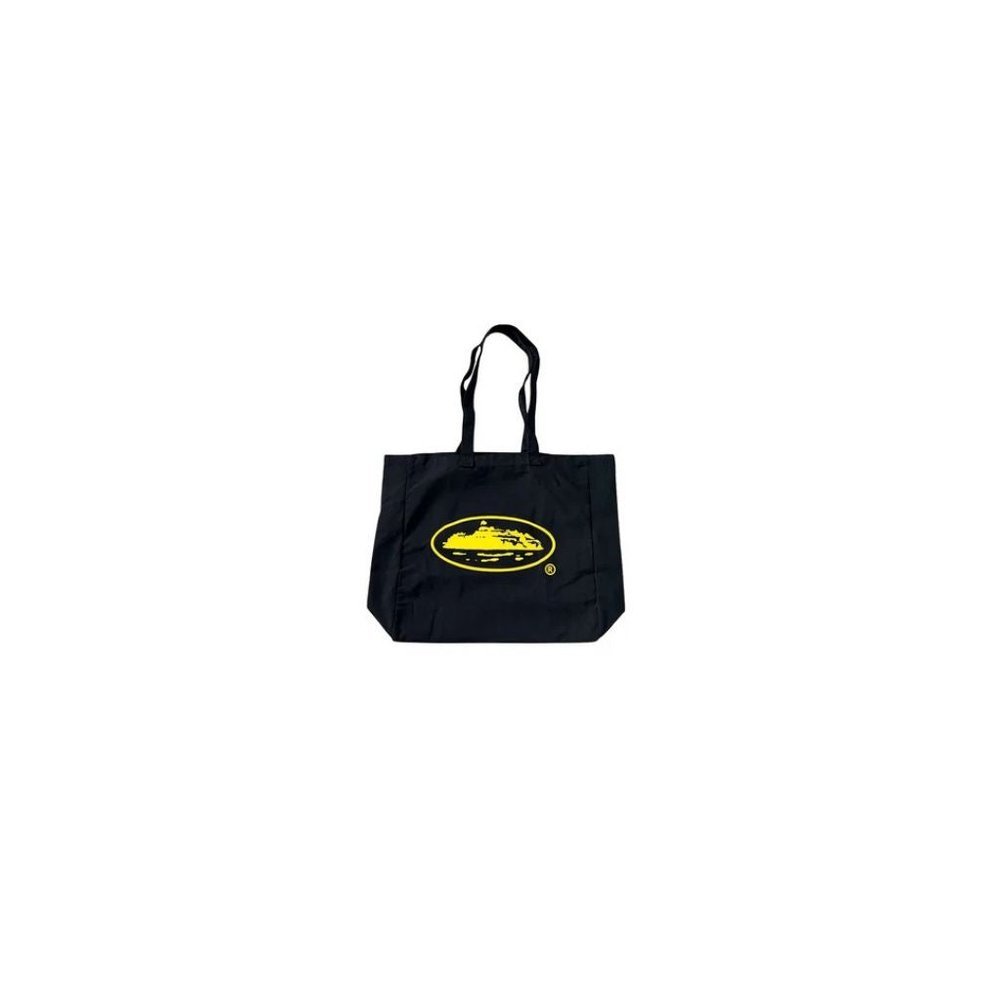 Corteiz Alcatraz Tote Bag Black Yellow – hlavní pohled | Purekickz