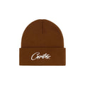 Corteiz Allstarz Folded Beanie Brown