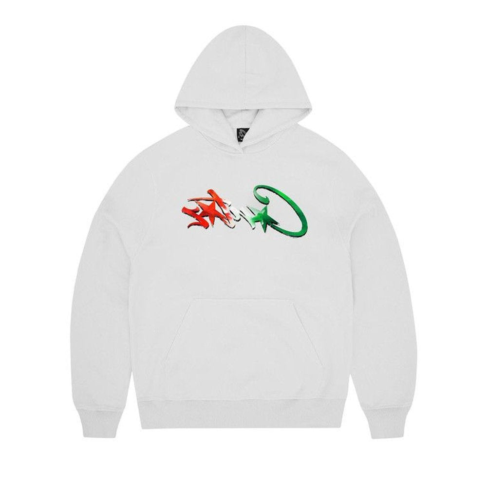 Corteiz Allstarz Italia Hoodie White – hlavní pohled | Purekickz