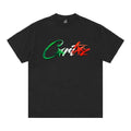 Corteiz Allstarz Italia Tee Black – hlavní pohled | Purekickz