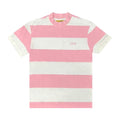 Corteiz Allstarz Striped Tee White/Pink – hlavní pohled | Purekickz