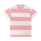 Corteiz Allstarz Striped Tee White/Pink – hlavní pohled | Purekickz