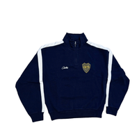 Corteiz Boca Fleece Quarter Zip Long Sleeve Navy – hlavní pohled | Purekickz