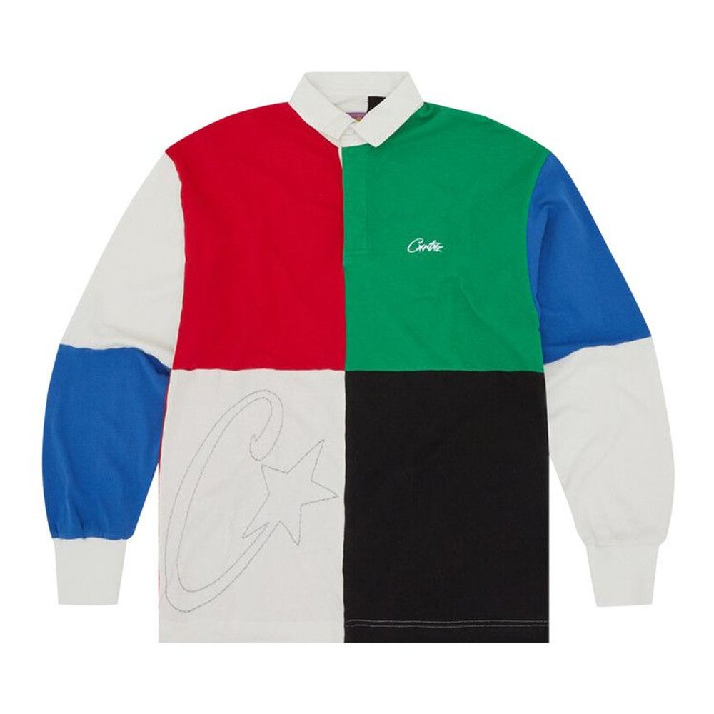 Corteiz C-Star Rugby Shirt Multicolor – hlavní pohled | Purekickz