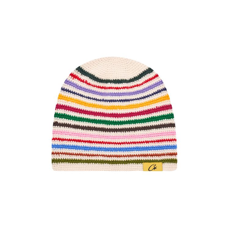 Corteiz Crochet Beanie White/Multicolor – hlavní pohled | Purekickz