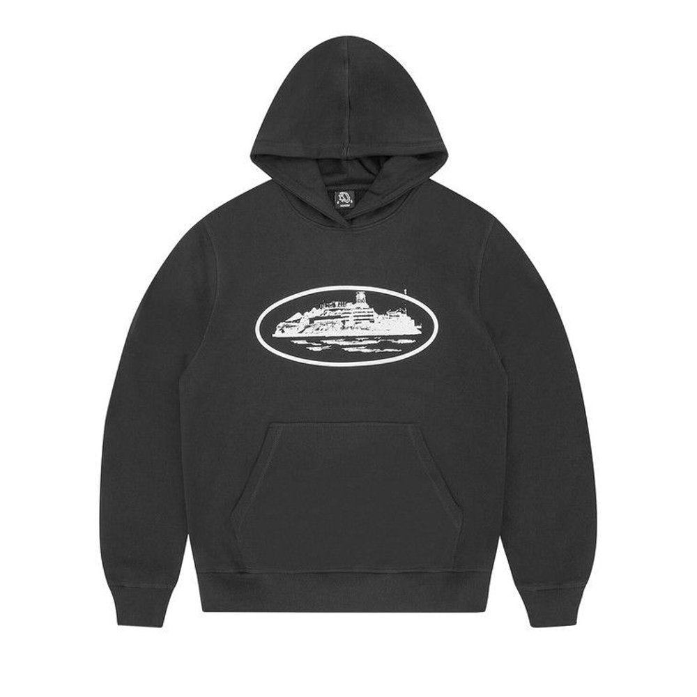 Corteiz CRTZ Alcatraz Hoodie Black – hlavní pohled | Purekickz