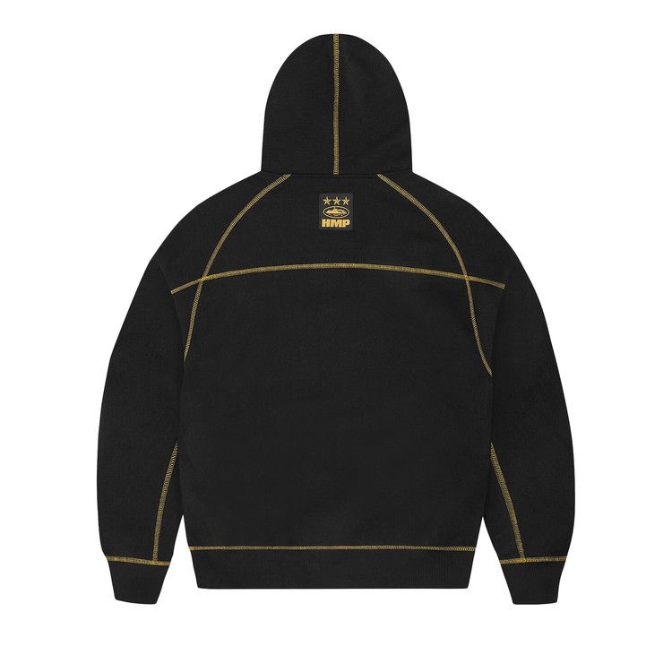 Corteiz Hmp V2 Hoodie Black/Yellow – boční pohled | Purekickz