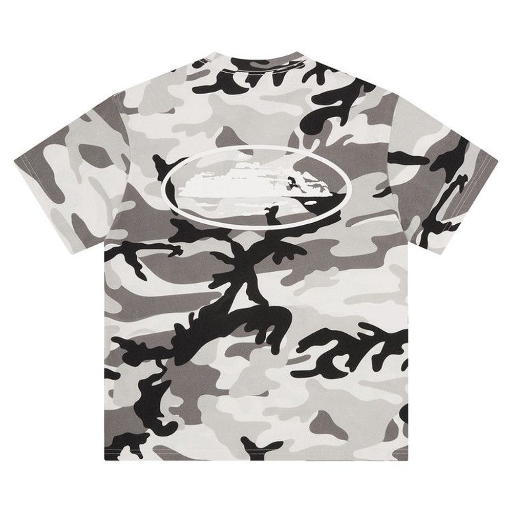Corteiz Island Puff Print Tee Arctic Camo – boční pohled | Purekickz