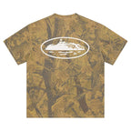 Corteiz Island Puff Print Tee Forest Camo – boční pohled | Purekickz