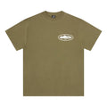 Corteiz Island Puff Print Tee Olive – hlavní pohled | Purekickz