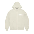 Corteiz Island Puff Print Zip Hoodie Off White – hlavní pohled | Purekickz