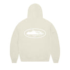 Corteiz Island Puff Print Zip Hoodie Off White – boční pohled | Purekickz