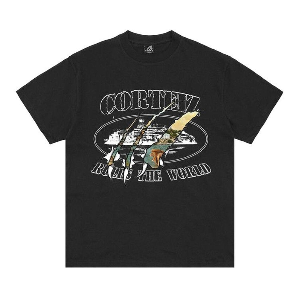 Corteiz Narnia Rip Tee Black – hlavní pohled | Purekickz