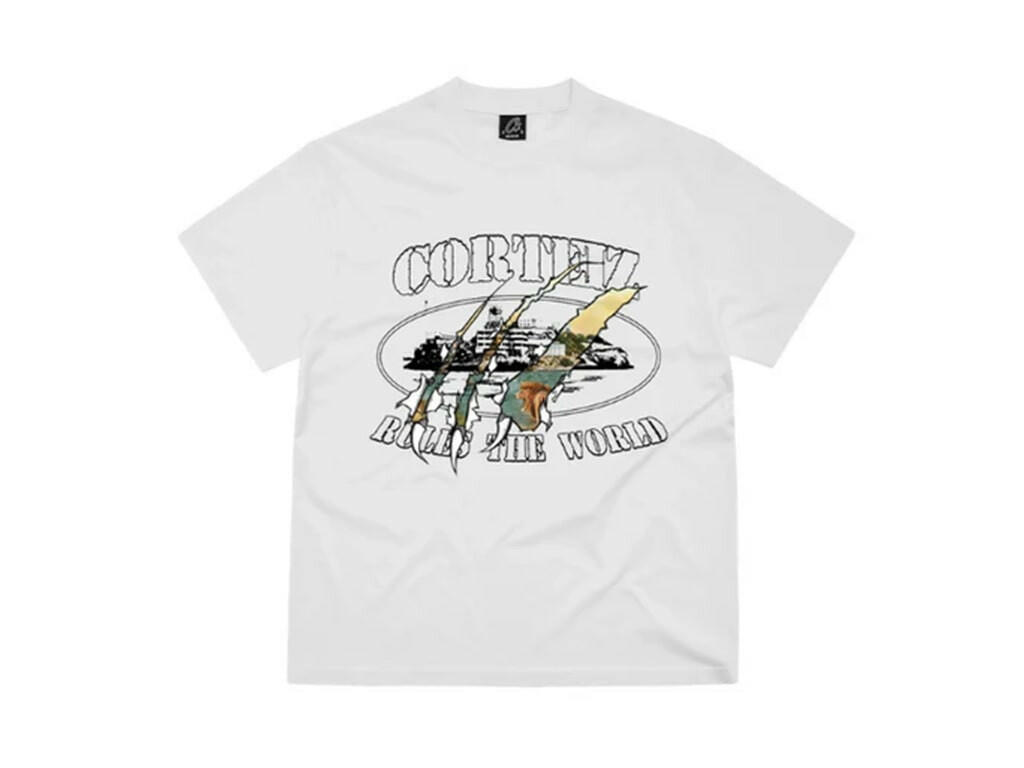 Corteiz Narnia Rip Tee White – hlavní pohled | Purekickz