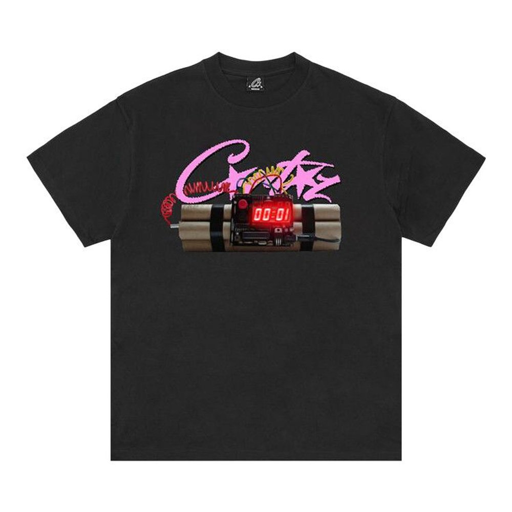 Corteiz No Time 4 Luv Tee Black – hlavní pohled | Purekickz