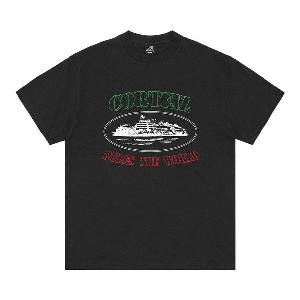 Corteiz Og Alcatraz Italia Tee Black
