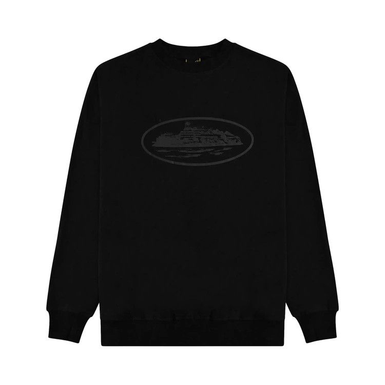 Corteiz OG Alcatraz Sweatshirt Triple Black – hlavní pohled | Purekickz