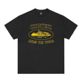 Corteiz OG Alcatraz Tee 'Black/Yellow' – hlavní pohled | Purekickz