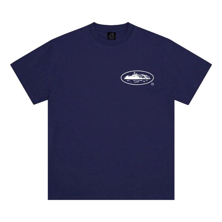 Corteiz OG Island Tee Navy – hlavní pohled | Purekickz