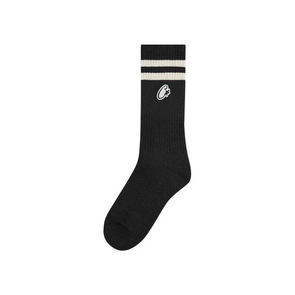 Corteiz Patch Socks Black/White – hlavní pohled | Purekickz