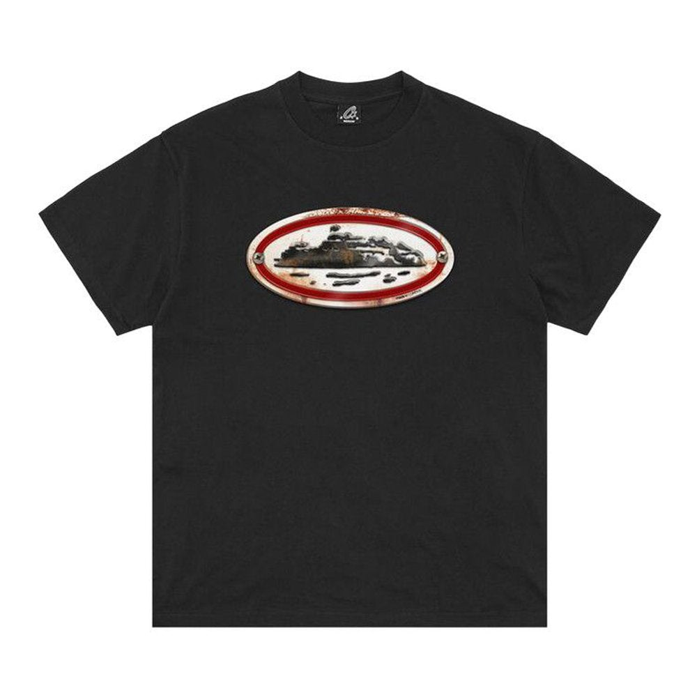 Corteiz Rusty Alcatraz Tee Black – hlavní pohled | Purekickz