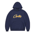 Corteiz Satin Applique Allstarz Hoodie 'Navy' – hlavní pohled | Purekickz