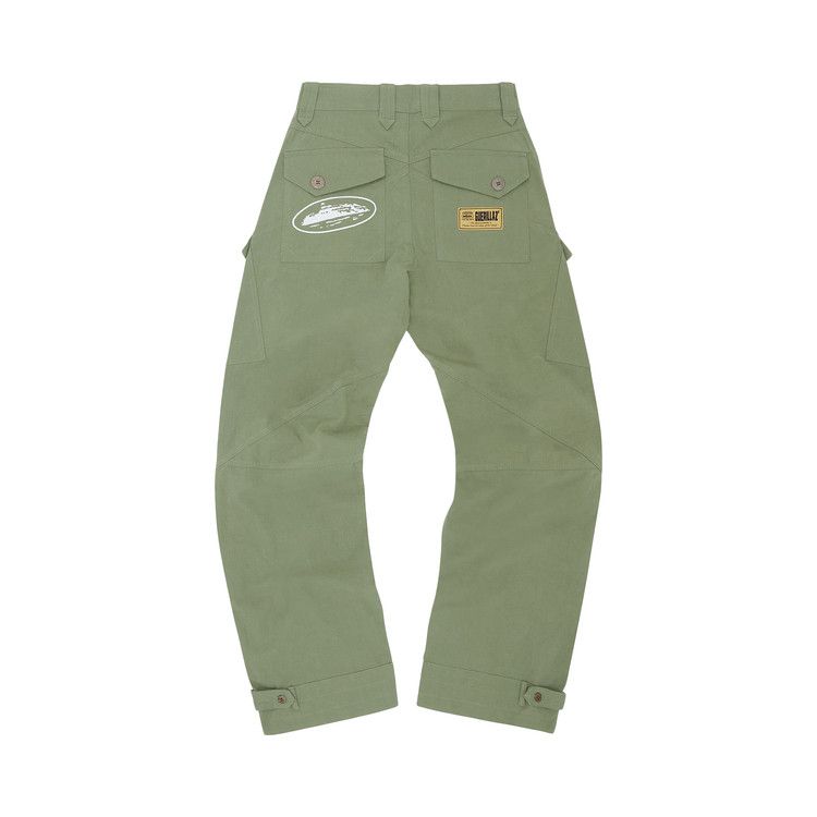 Corteiz Storm Cargo Pants Khaki – boční pohled | Purekickz