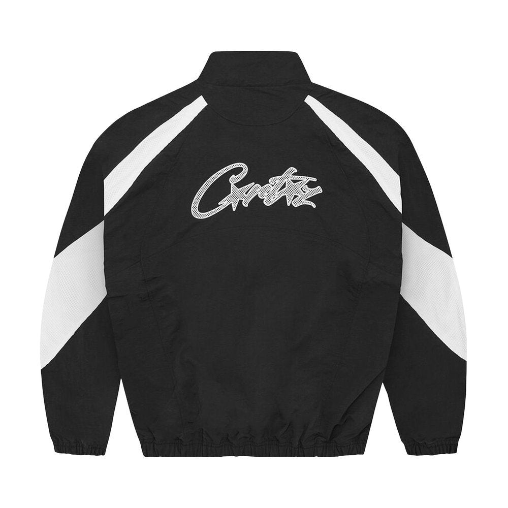 Corteiz Vertigo Shuku Jacket Black White – boční pohled | Purekickz