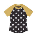 Corteiz Women's Star Baby Top Black/Yellow – hlavní pohled | Purekickz