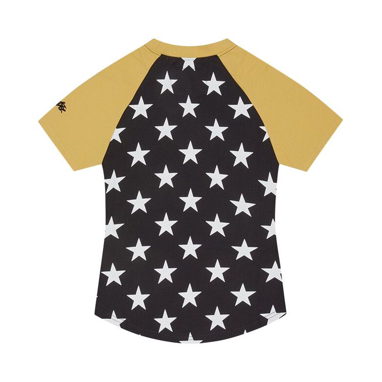 Corteiz Women's Star Baby Top Black/Yellow – boční pohled | Purekickz