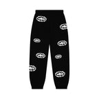 Corteiz x Denim Tears Island Wreath Sweatpant Black – hlavní pohled | Purekickz