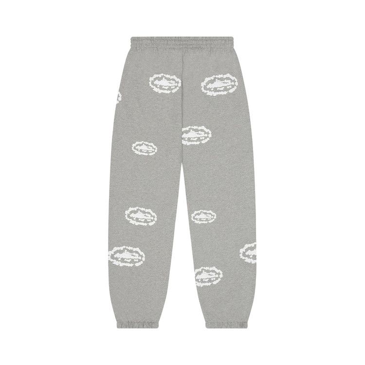 Corteiz x Denim Tears Island Wreath Sweatpant Heather Grey – boční pohled | Purekickz