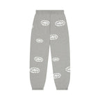 Corteiz x Denim Tears Island Wreath Sweatpant Heather Grey – boční pohled | Purekickz