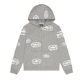 Corteiz x Denim Tears Island Wreath Zip Hoodie Heather Grey – hlavní pohled | Purekickz