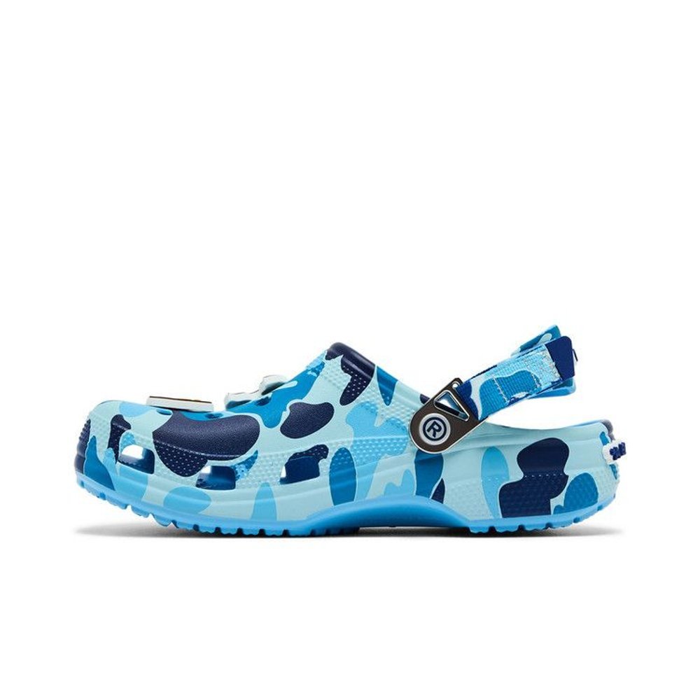 Crocs Classic Clog A Bathing Ape ABC Camo Blue