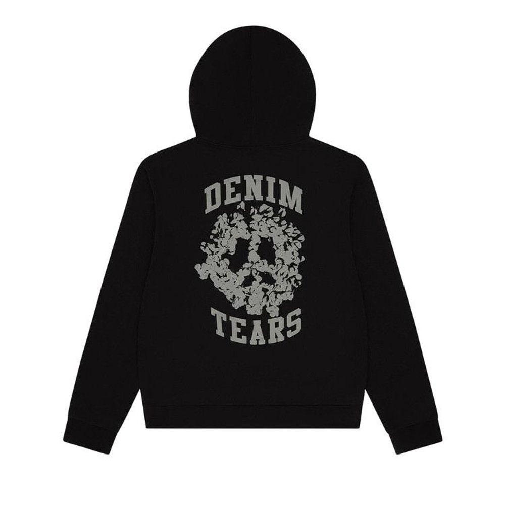 Denim Tears Denim University Zip Hoodie Black – boční pohled | Purekickz