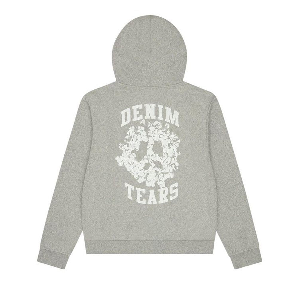 Denim Tears Denim University Zip Hoodie Grey – boční pohled | Purekickz