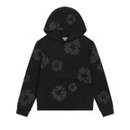 Denim Tears Mono Wreath Hoodie Black – hlavní pohled | Purekickz