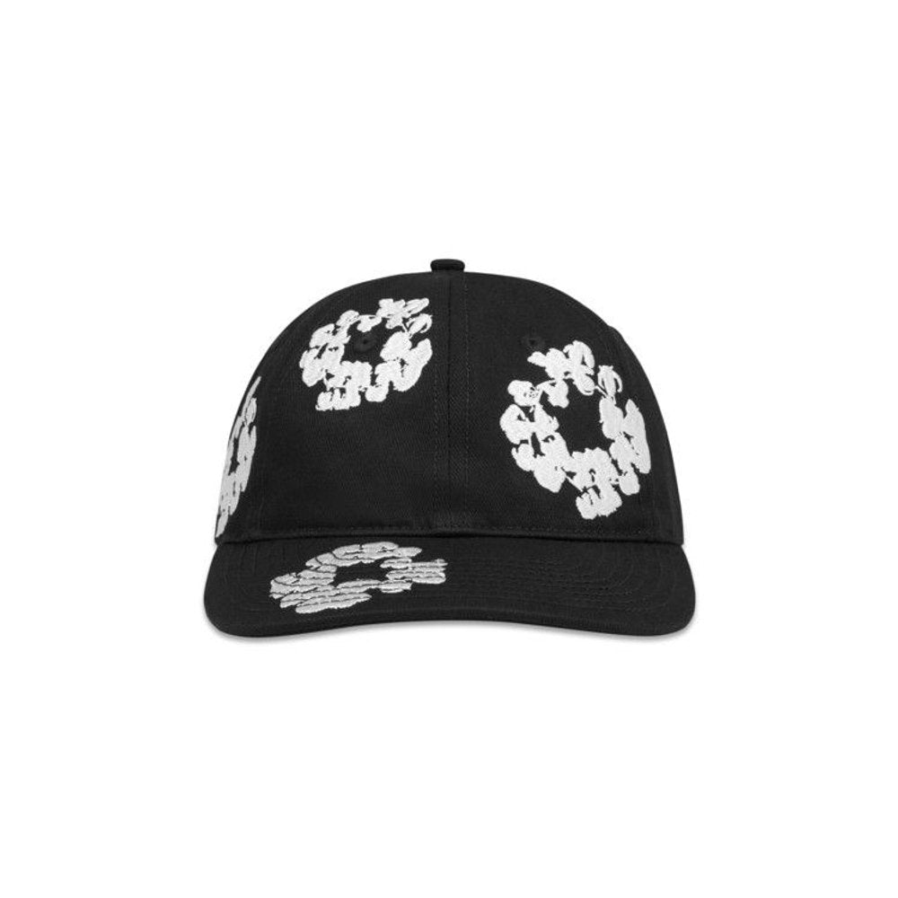 Denim Tears The Cotton Wreath Cap Black – hlavní pohled | Purekickz