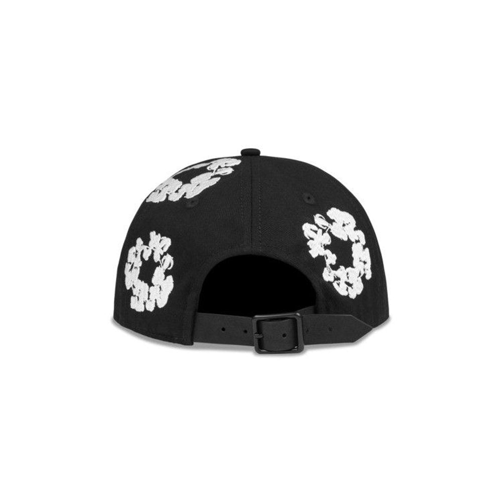 Denim Tears The Cotton Wreath Cap Black – boční pohled | Purekickz